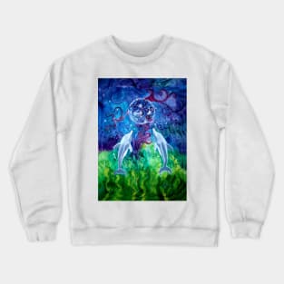 Dolphin Gaze (Prints, Cards & Posters) Crewneck Sweatshirt